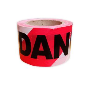 WARNING TAPE DANGER 3″ X 100 MTRS – Striking color for high visibility, One side printing DANGER