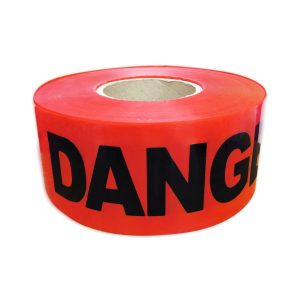 WARNING TAPE CAUTION DANGER 3 ” X 200 MTRS – High visibility tape due to its striking colors one side printing – “DANGER” / “CAUTION DO NOT ENTER