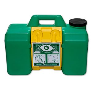 PORTABLE EYE WASH UPEW-14, 34 Ltrs – 34 liters capacity for easier transport, Chemical Resistant high density polyethylene material.