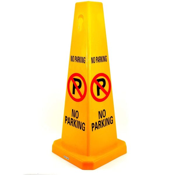 NO PARKING cone