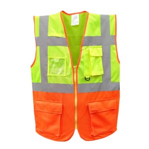 AAA Safety Jacket SJ-62 – High-Visibility Reflective Strips, Good Quality, Comfortable, Breathable and Light Enough