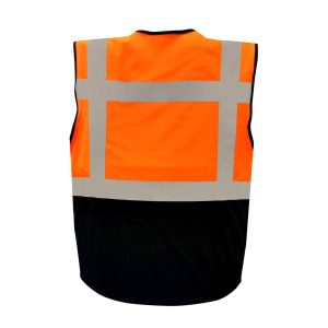 AAA SAFE SAFETY JACKET AAA/SJ-65 – Duo Colored Safety jacket with high visibility reflective tape with zipper