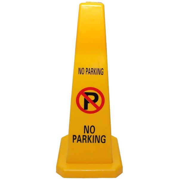 NO PARKING cone