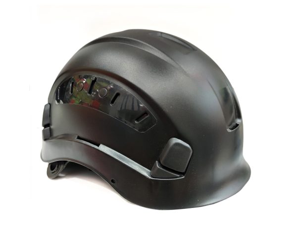 SAFFAS SAFETY HELMET MINING SF-06 - ABS + PC Heavy Duty helmet, ventilated, Textile Harness with Pin wheel Knob adjustable ratchet, Chinstrap adjustable.