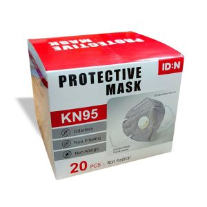 MASK KN95 WITH FILTER (GREY & WHITE)