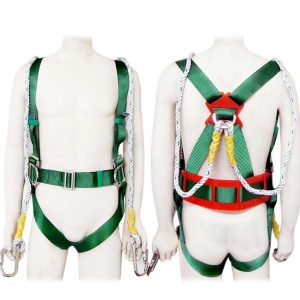 ROBUSTMAN SAFETY HARNESS AAA/SBLT-05 – Full Body Safety Harness, Rope, Adjustable waist and thigh wrap, Plastic Belt Back support