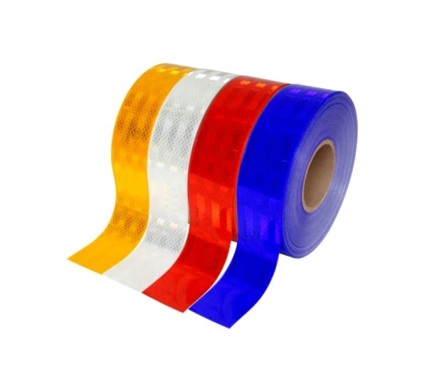 REFLECTING STICKER HONEYCOMB 2" X 25 MTRS - Retro-reflective, adhesive warning tapes, Durable and self adhesive.