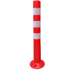 Traffic Pole Orange/White 80CM