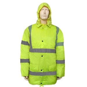 Cold Jacket – Light Green – Superior Visibility, Waterproof, Stain-proof, Moisture-Permeable Fabric, Breathable