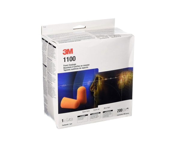 3M™ Foam Earplugs 1100, Uncorded