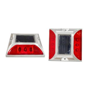 Road Stud – LED Solar Road Stud Light Marker Lighting Security Warning Lamp with 6 LED