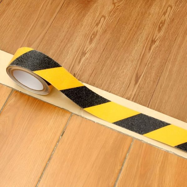 ANTI-SLIP TAPE - SELF ADHESIVE HAZARD STICKER TAPE FOR FLOOR STEPS