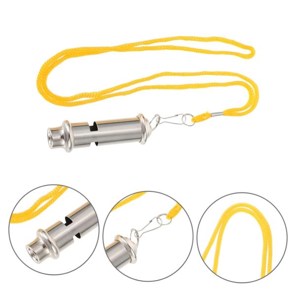 STEEL WHISTLE ROUND - STAINLESS STEEL SUPER LOUD SPORTS WHISTLE