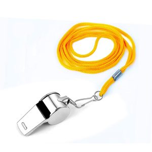 STEEL WHISTLE SMALL – STAINLESS STEEL SUPER LOUD SPORTS WHISTLE